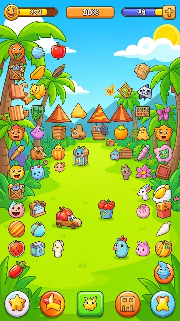 qqstar - Screenshot menunjukkan karakter-karakter unik dalam QQSTAR.