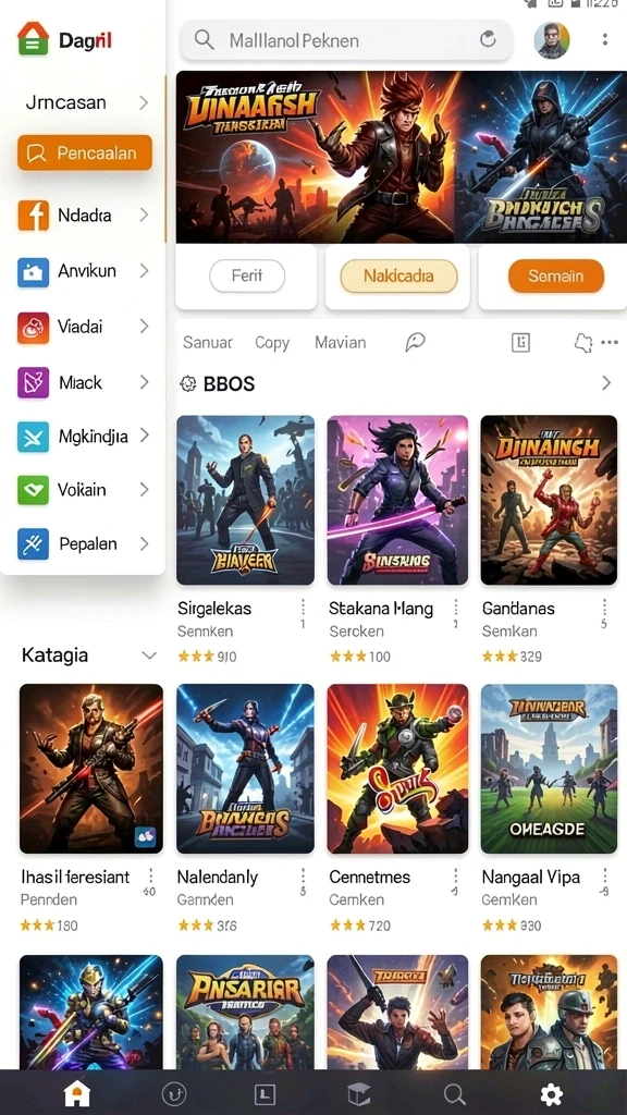 superligatoto - Tampilan antarmuka yang intuitif dan menarik.